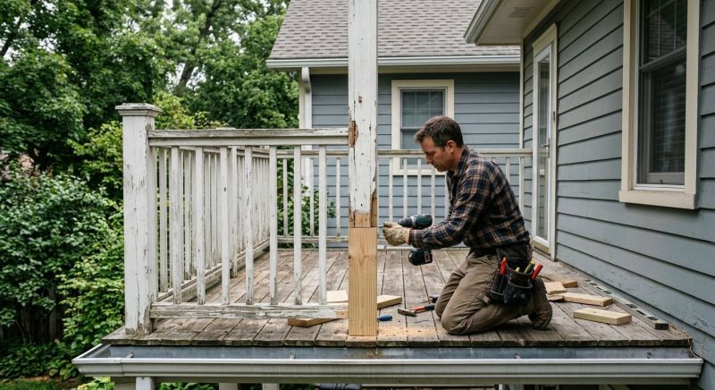 Veranda Post Repair in Seattle, WA
