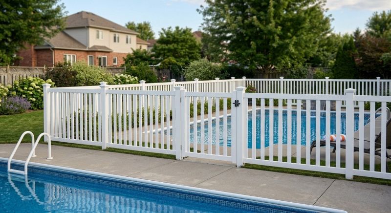 Vinyl Pool Fence Installation in Pearland, TX