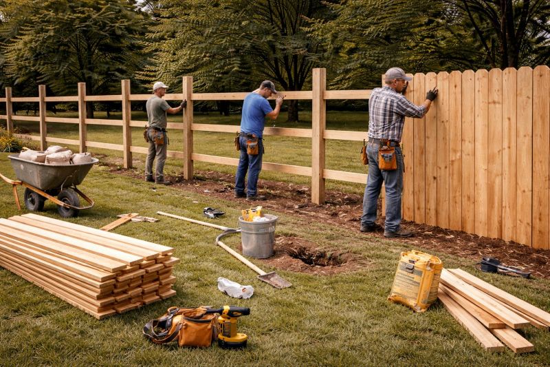 Wood Fence Construction in Roseville, CA