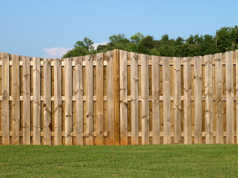 Wood Plank Fence Installation in Sacramento, CA