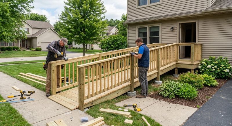 Wood Ramp Construction in Wilmington, NC
