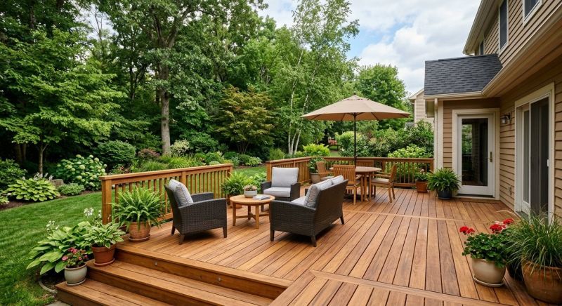 Wooden Patio Installation in Fairfield County, CT