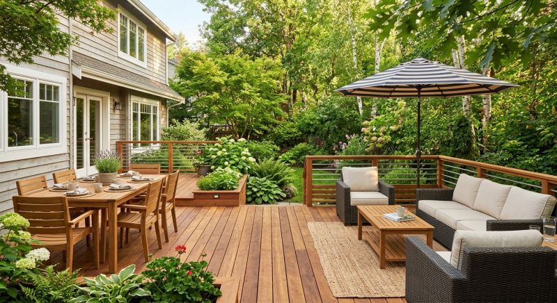 Wooden Patio Installation in Worcester, MA