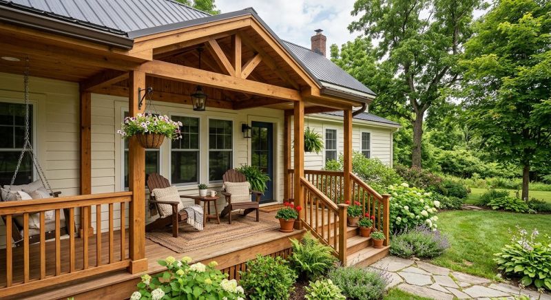 Wooden Veranda Construction in Boston, MA