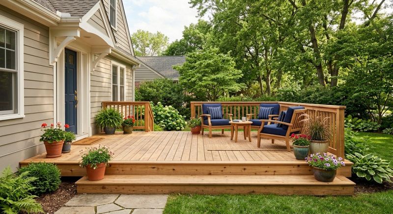 Wooden Veranda Construction in Redmond, WA