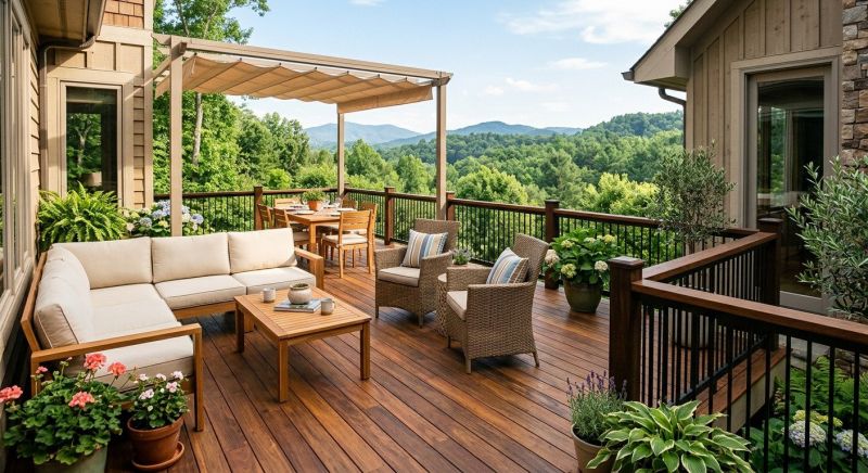 Wooden Veranda Construction in Redmond, WA