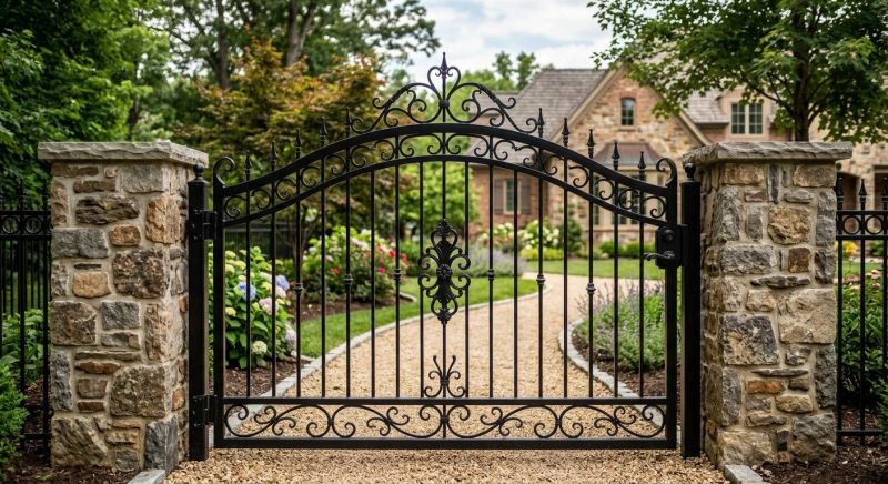 Wrought Iron Gate Installation in Alpharetta, GA